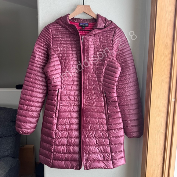 Patagonia Lightweight Fiona Parka Small Oxblood Red 600-fill down Windproof S - Picture 13 of 15